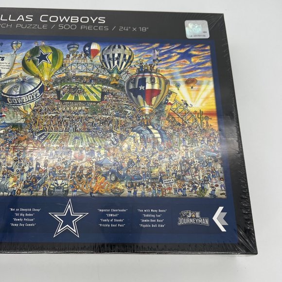 Find Joe Journeyman Dallas Cowboys Jigsaw Puzzle 500 Pieces New 24" x 18" - Picture 3 of 4